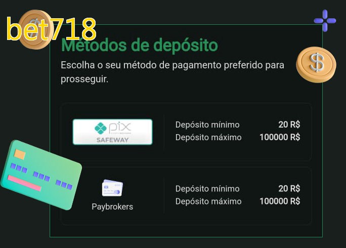 O cassino bet718bet oferece uma grande variedade de métodos de pagamento