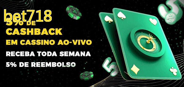 Promoções do cassino ao Vivo bet718
